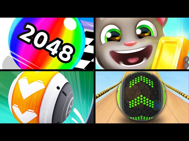 Ball Run 2048 | Talking Tom Gold Run | GYRO BALLS | Going Balls - All Level Gameplay Android,iOS