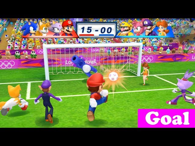 Mario & Sonic At The London 2012 Olympic Games Football  Mario, Blaze, Tails, Sonic (Request)