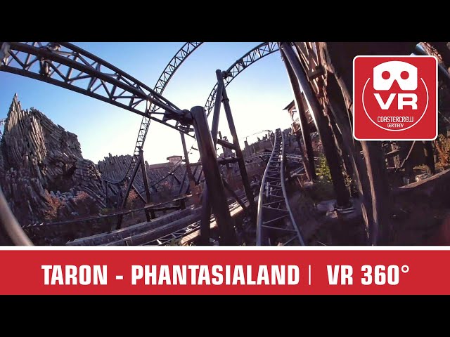 TARON 360° Phantasialand fixed cam VR Roller Coaster Experience | on-ride POV #rollercoaster