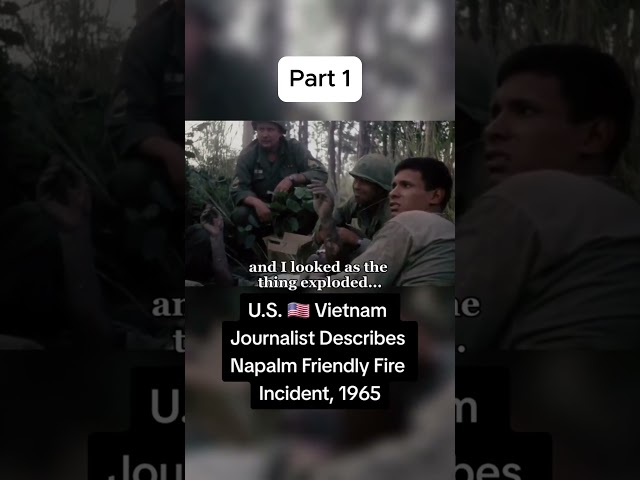 U.S Vietnam Journalist Describes Napalm Friendly Fire Incident 1965 #vietnamwar #vietcong #war #usa