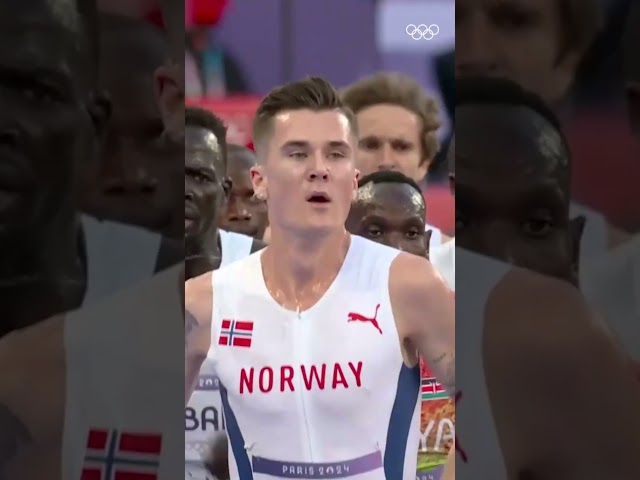 Jakob Ingebrigtsen powered through the final lap & claimed gold in the men’s 5,000m at #Paris2024!🥇