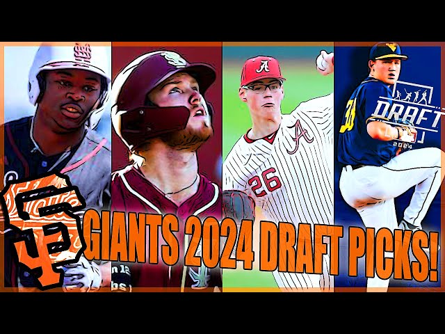 2024 SF GIANTS 2024 MLB DRAFT Results - BIG POWER & Electric Pitchers! SCOUTING REPORTS Draft Recap