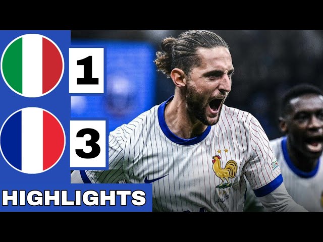 🔵Italy vs France (1-3) Extended HIGHLIGHTS | UEFA Nations League