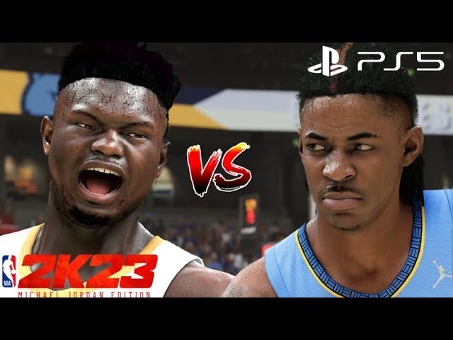 NBA 2K23 - (Ja Morant Gameplay) vs. New Orleans Pelicans "Ja vs Zion" - PS5