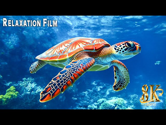 The Colors of the Ocean 8K ULTRA HD - The Best 8K Sea Animals for Relaxation & Calming Music