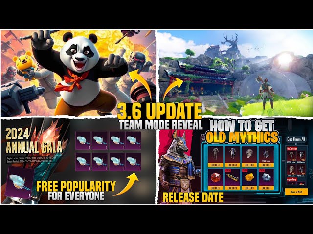 Free 6,2000 Pop For Everyone | Cyber Week Confirm Release Date | 3.6 Update Theme Mode | PUBGM