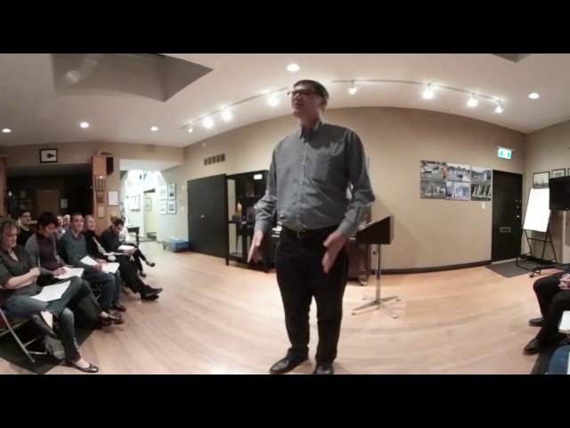 The Joy of Teaching - Vancouver Toastmasters Club Speech by Geoff Peters - 360 video