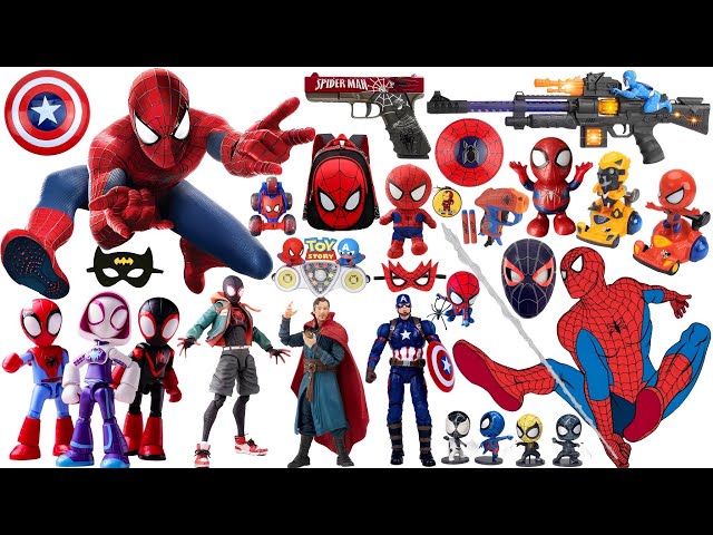 Marvel Popular Toy Series Collection | Spider Man Action Doll | Marvel Toy Gun Series Open Box