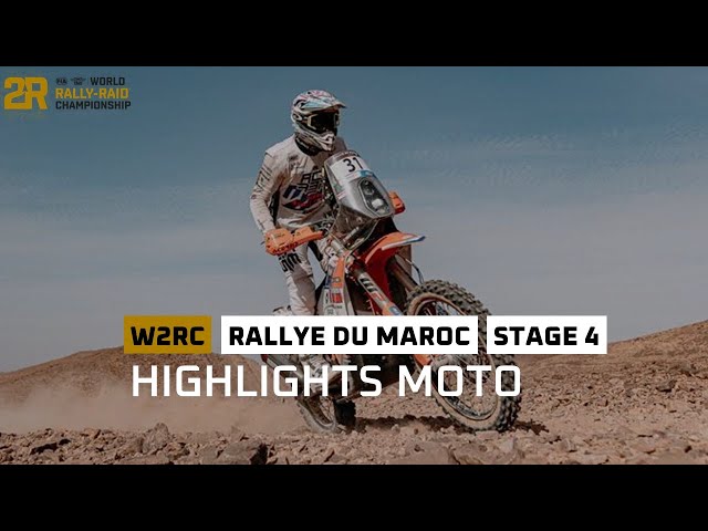 Highlights Motos - Stage 4 - Rallye du Maroc 2023 #W2RC