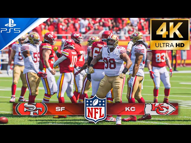 49ers vs Chiefs - Madden NFL 25 Gameplay Full Game PS5™ [4K HDR]