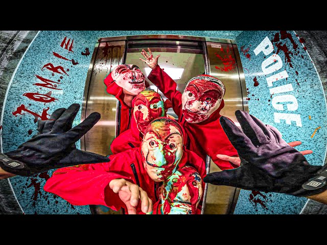 ZOMBIE MONEY HEIST ESCAPE POLICE PARKOUR POV ( ACTION LIVE FULL STORY )  RESCUE DOCTOR SUCCESSFUL