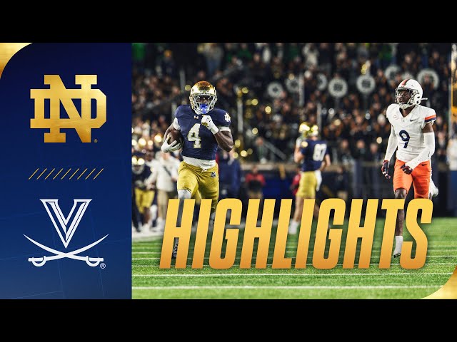 Highlights vs Virginia | Notre Dame Football