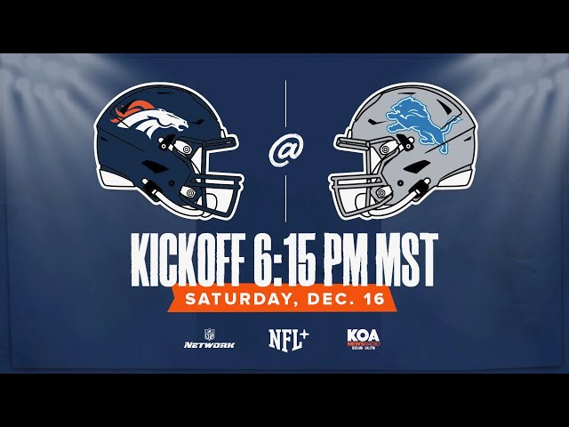 Denver Broncos VS Detroit Lions NFL Hype Video