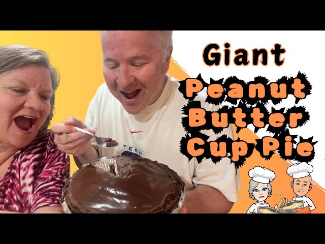 How to Make a GIANT Peanut Butter Cup Pie / Peanut Butter Cup Pie