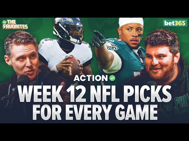 NFL Week 12 Betting Predictions & BETS for EVERY NFL Game! NFL Expert Picks | The Favorites Podcast