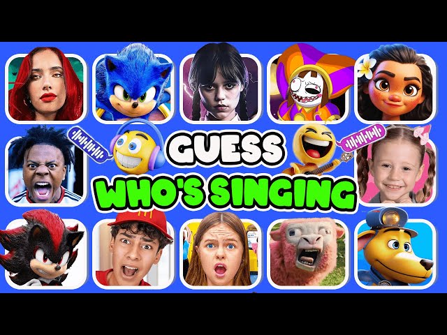 Guess Who Is SINGING? | Sonic, Shadow, Red, King Ferran, Salish Matter, Wednesday, MrBeast, Dogman