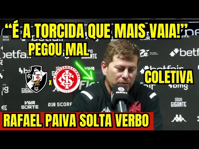 AO VIVO: COLETIVA COM O TÉCNICO RAFAEL PAIVA DIRETO DE SÃO JANUÁRIO / PÓS JOGO DO VASCO