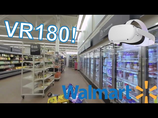 Walmart Metaverse VR shopping IRL (VR180) for YouTubeVR!