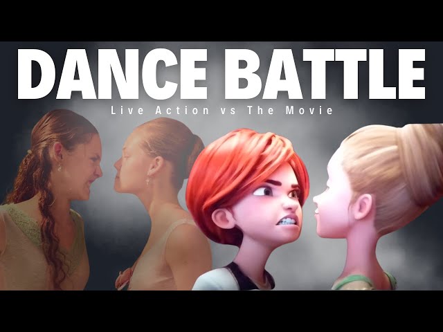 THE DANCE BATTLE from Leap Ballerina Movie: Live Action vs Animation!💥🔥