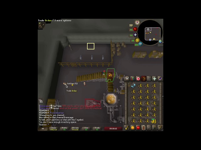 Iron/UIM Gold Smithing (262k+ xp/h)