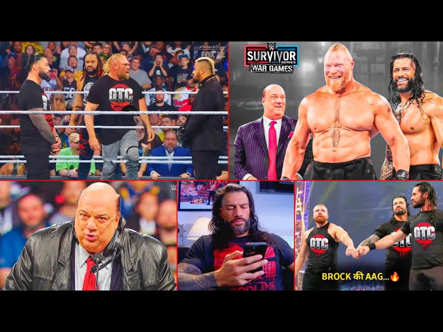 'Brock k Heyman... 🔥☝️' Brock Lesnar finally come w/ Paul Heyman ! Roman & dean ... Survivor Series