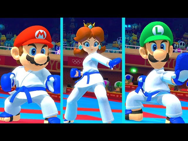 All Characters Karate (2 Player) - Mario & Sonic Olympic Games Tokyo 2020 | JinnaGaming