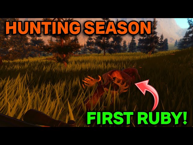 ROBLOX | Hunting Season | Binoculars, My First Ruby & More!