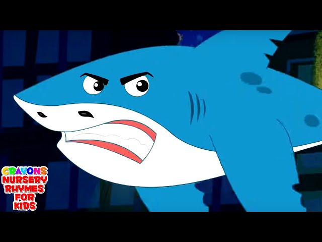 Scary Flying Shark | Halloween Baby Shark | Spooky Rhymes for Kids | Scary Videos and Baby Songs