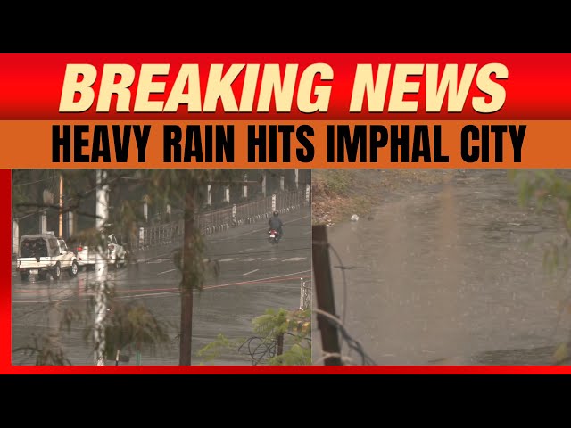 Manipur : Heavy Rain Lashes Imphal | Streets Waterlogged and Flooded | News9