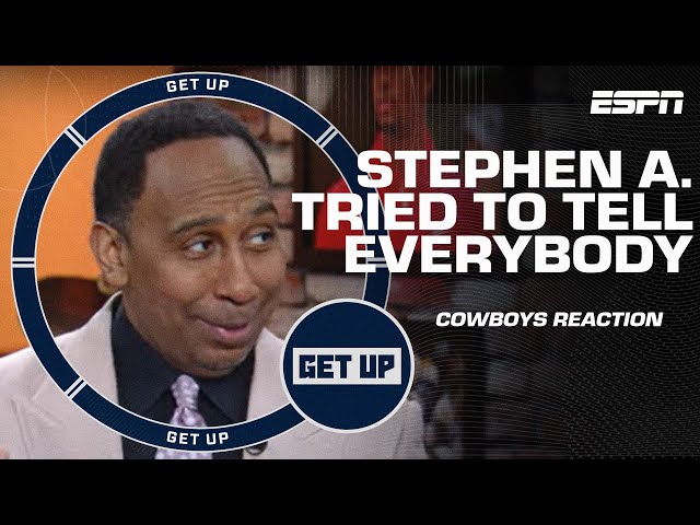 I tried to tell everybody! 🤣 Stephen A. is ready to troll the Cowboys | Get Up