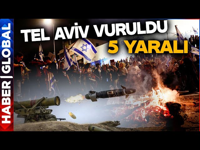 İsrail'in Merkezine Füze Yağdı! Tel Aviv Savaş Alanına Döndü!