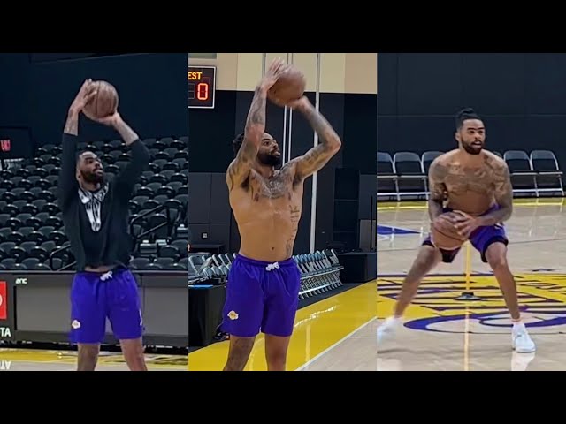 D’Angelo Russell Intense Workout Before Game 3 Against Nikola Jokic And Nuggets