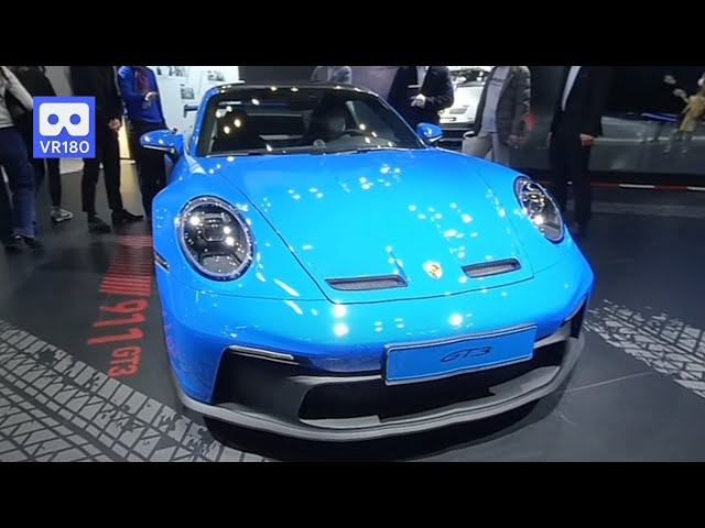 3D 180VR 4K Blue Porsche 911 GT3 Super Sport Car 😜😜 VR Dream Car