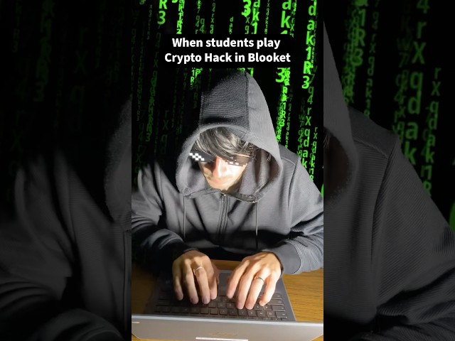 When students play Crypto Hack in Blooket #funnyshorts #lol