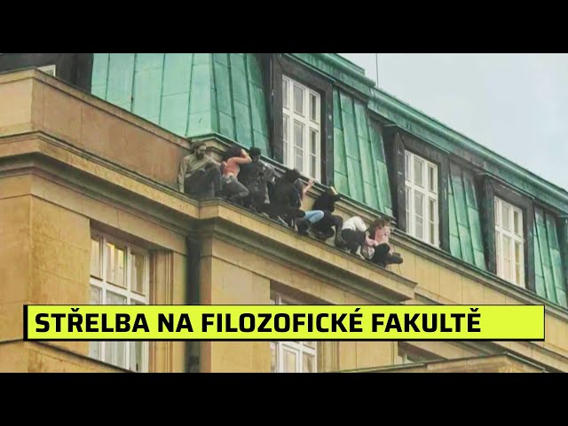 Výstřely, křik, houkání sirén i slzy. Jak se vyvíjel tragický útok na Filozofické fakultě