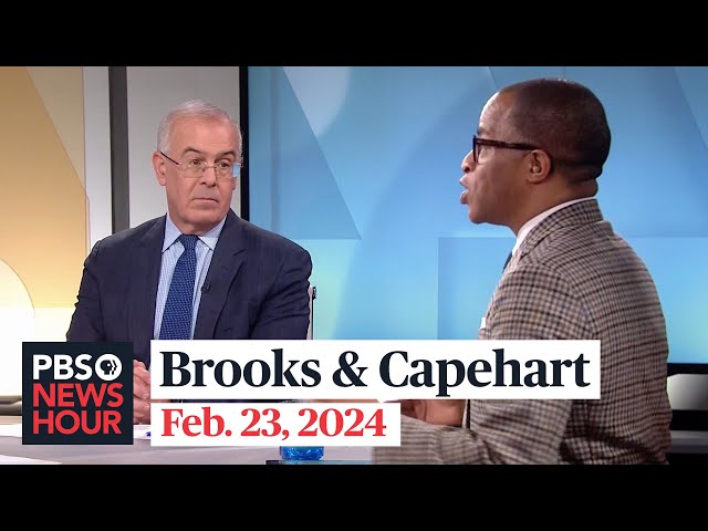 Brooks and Capehart on U.S. aid for Ukraine wavering on partisan battle lines