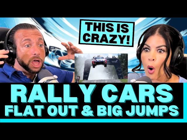 THE CARS ARE INSANE AND THE DRIVING IS TOO! WRC Rally  - FLAT OUT & BIG JUMPS first time reaction!