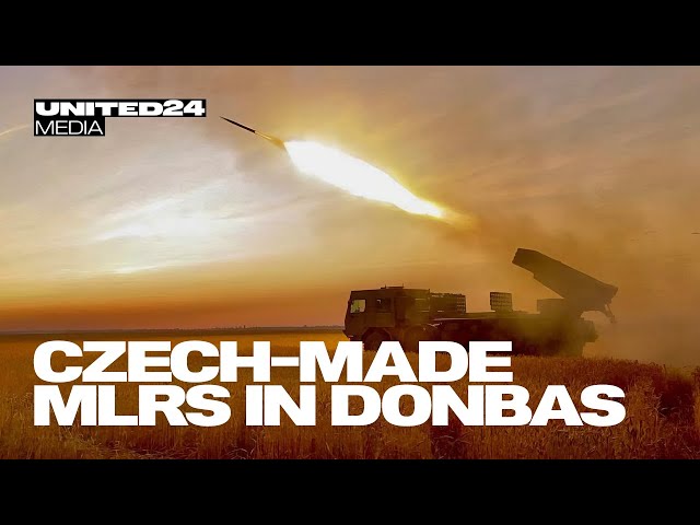 🇨🇿 The Czech-made Multiple Rocket Launch System “Vampire” on the Frontline. Donbas