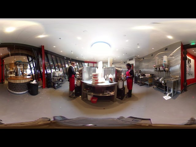 Take a 360 degree look inside an ice cream 'factory'