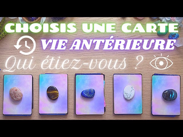 QUI ÉTIEZ-VOUS DANS UNE VIE ANTÉRIEURE ? 🔮 5 CHOIX 🌙 Intemporel