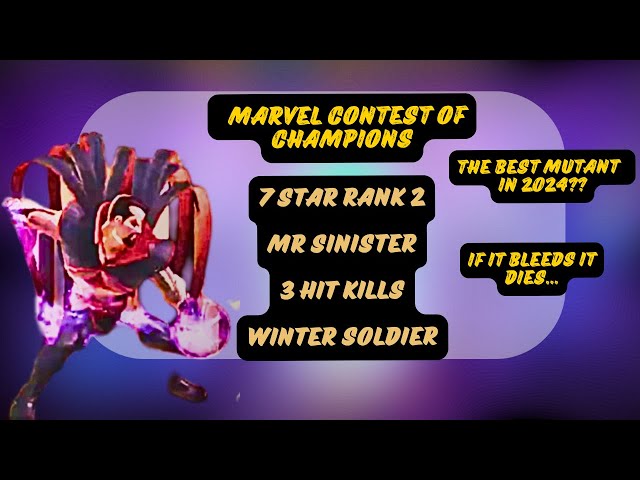 MCOC. Rank 2 sinister 3 hit KO Winter Soldier. How did kabam release him as a 7 star???.