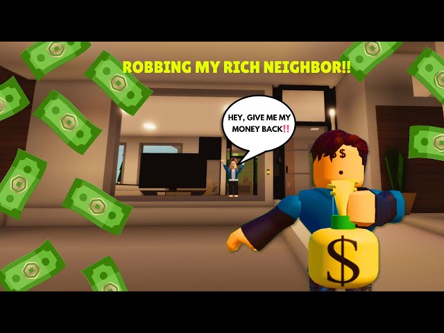 POOR ROBLOX GUY ROBS RICH BANK OWNER (Brookhaven 🏡RP) EP  1--- A ROBLOX STORY