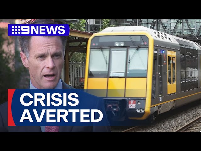 Sydney's train shutdown averted after talks between union and NSW government | 9 News Australia