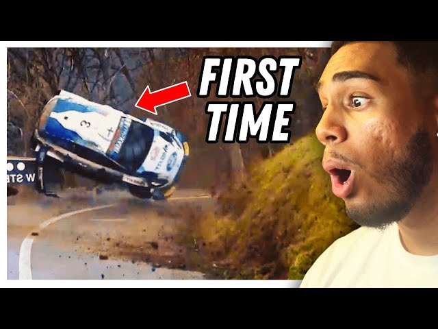 AMERICAN REACTS TO RALLY CARS FOR THE FIRST TIME! 😱 (FLAT OUTS & BIG JUMPS!)