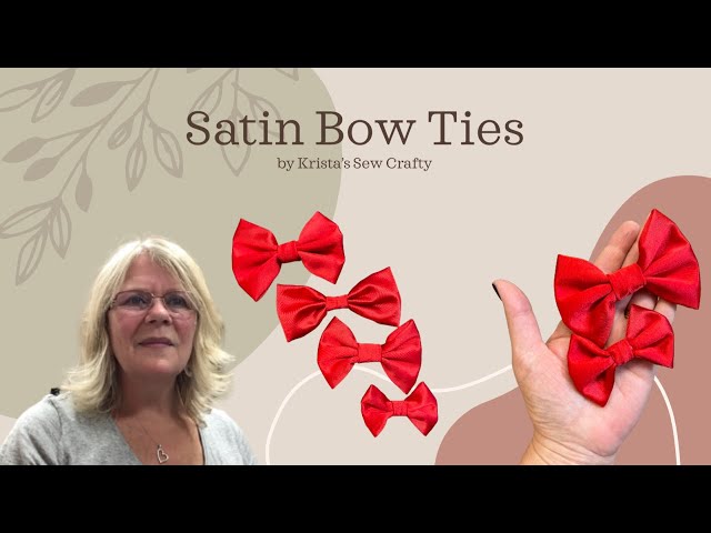 These satin bow ties are just adorable! #diy #makeityourself