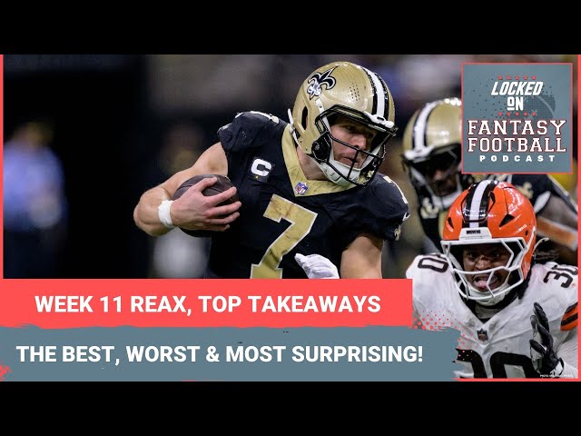 Fantasy football reactions & takeaways: Best, worst, most surprising of Week 11