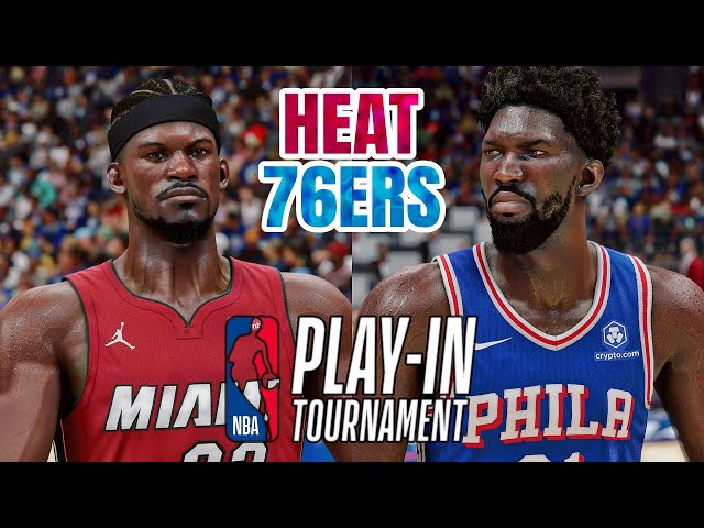 HEAT vs 76ERS - 2024 NBA PLAY-IN TOURNAMENT - NBA 2K24 (PS5) [4K UHD]