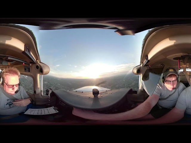 My first 360 video in the airplane