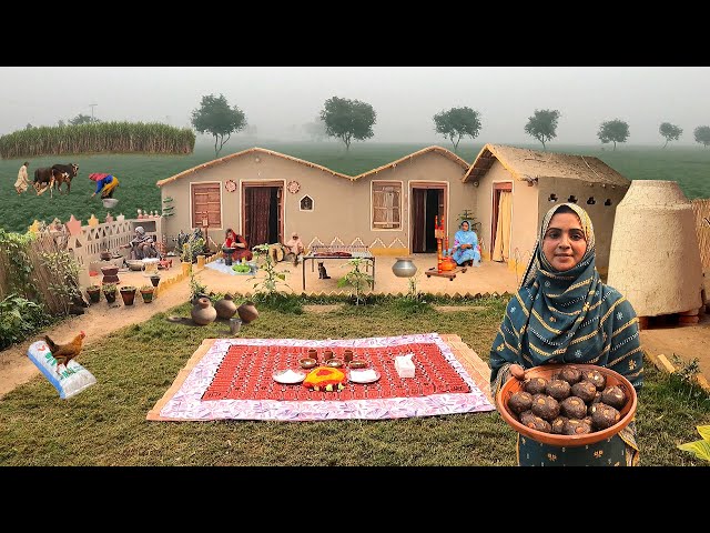 Unseen Woman Village Life Pakistan in Winter Fog | Old Culture | Village Food | Stunning Pakistan