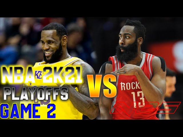 NBA 2K21 - Houston Rockets vs Los Angeles Lakers - Game 2 - SEMIFINALS - September, 6 - FULL GAME